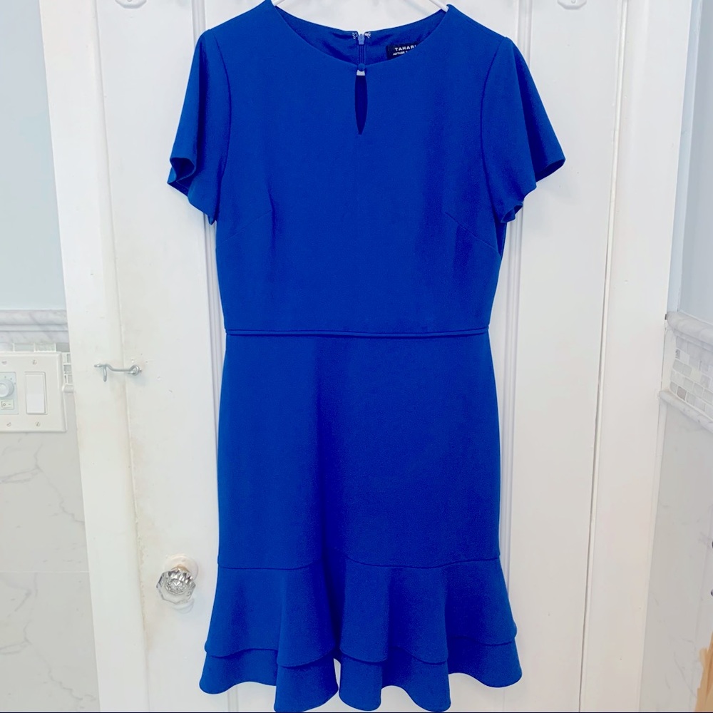 Tahari | Arthur S. Levine | Royal Blue Fit and Flare Dress Size 10